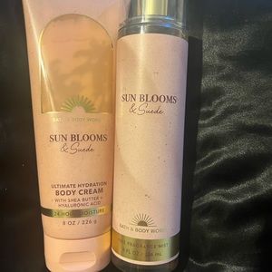Bath and Bodyworks, sun blooms and suede